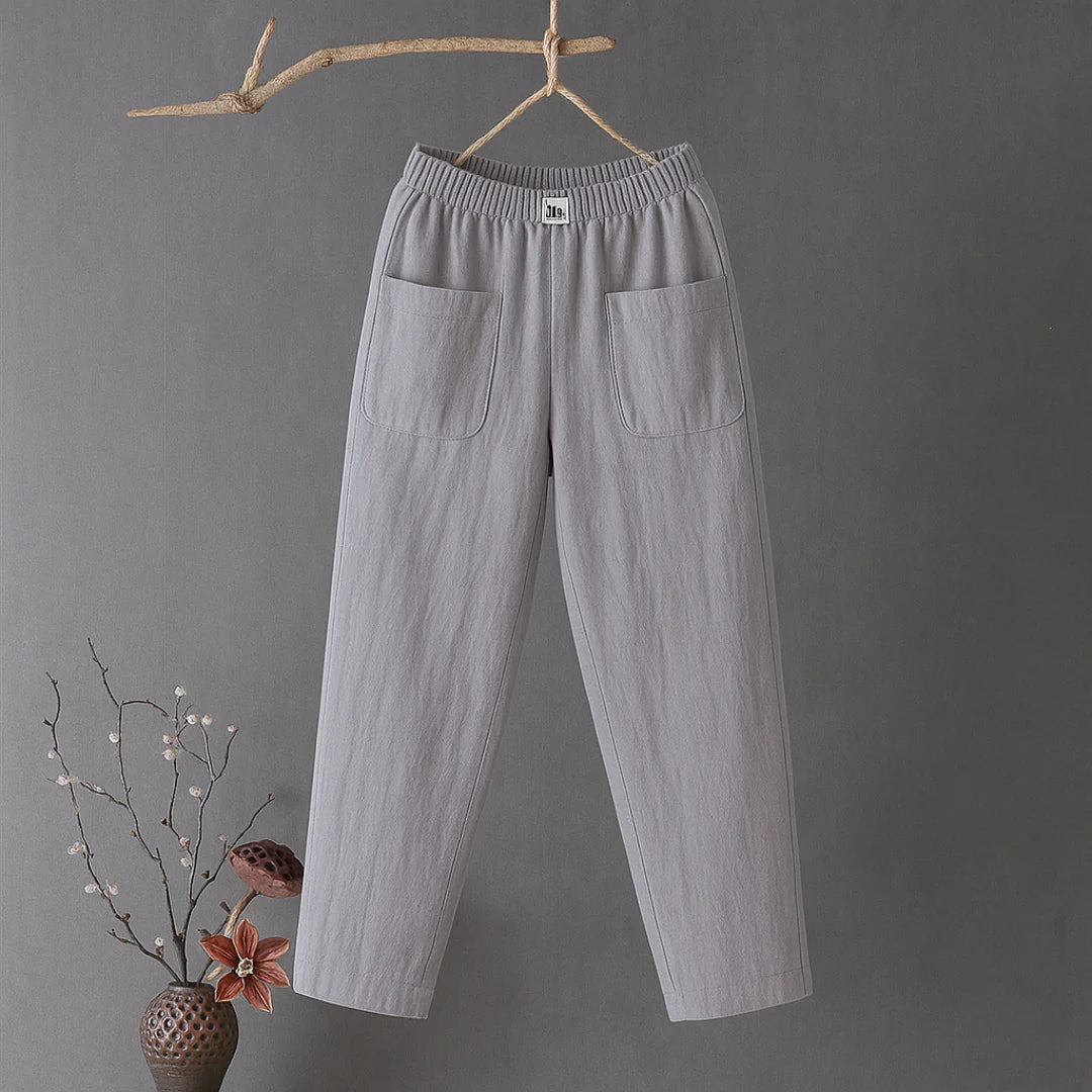 Alene™ - Casual byxa i bomull och linne