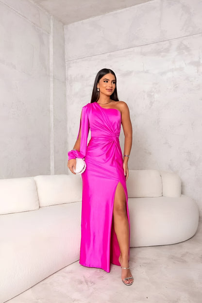Fay™ - Elegant satinklänning